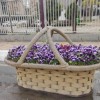 گلدان زیبای شهری طرح سبد/فایبرگلاس